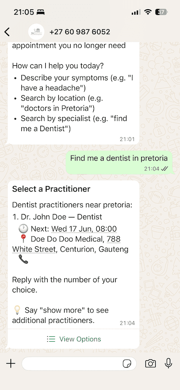 Choose your doctor